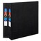 Avery Heavy-Duty 3 Ring Binders, 1.5 Inch One Touch EZD Rings, 2 Black Binders (46046)